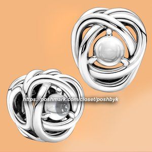 Pandora April Clear Eternity Circle Charm 790064C01